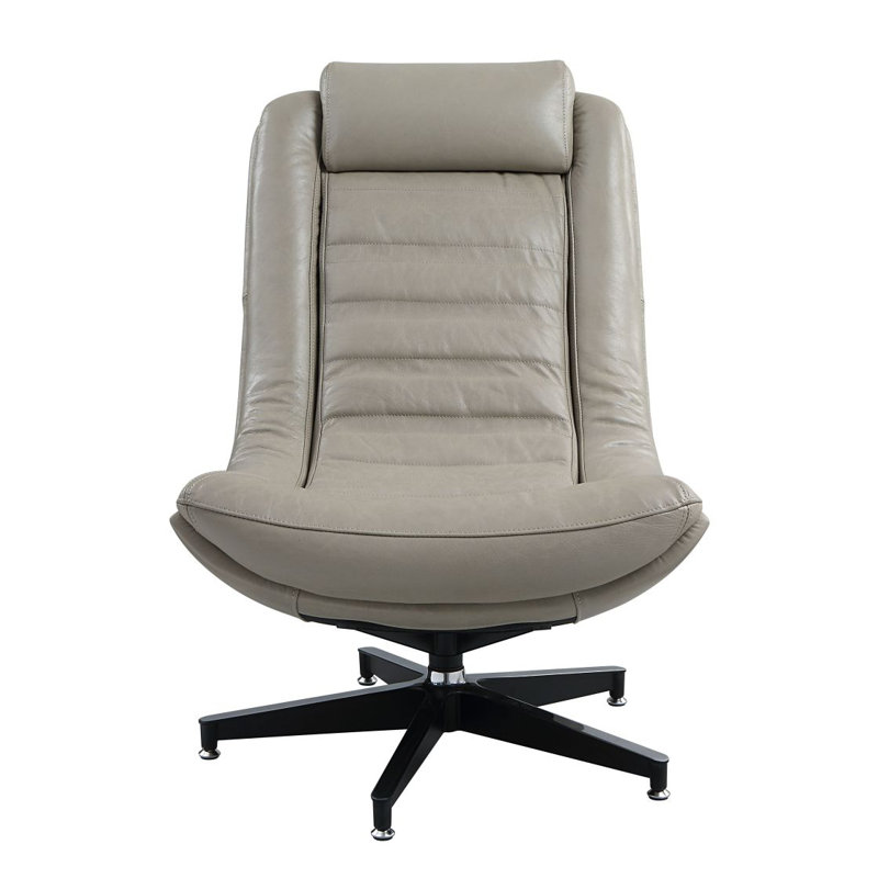 Fauteuil d'appoint en cuir Piran Twilight