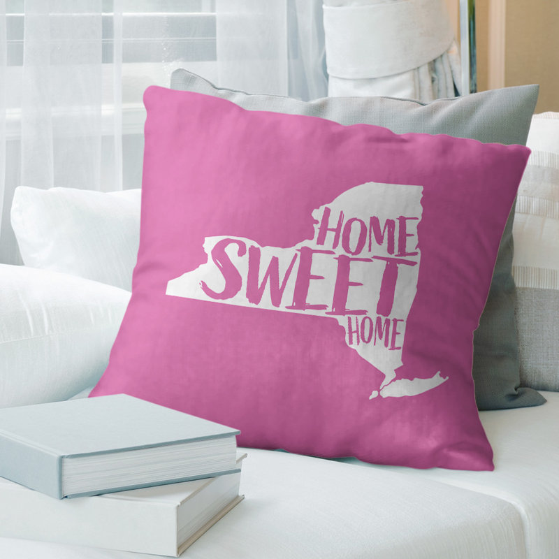 Coussin doux home, 16 po x 1 po, Maryland, Rose