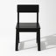 Ensemble de 2 chaises noires en PEHD pour l'extérieur et le jardin-146624647