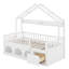 Lit bas Montessori, lumières DEL intégrées, garde-corps de sécurité, tiroirs de rangement et casier-898255853-898255858