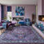 Tapis de salon bohémien marocain rétro antidérapant lavable-133275505