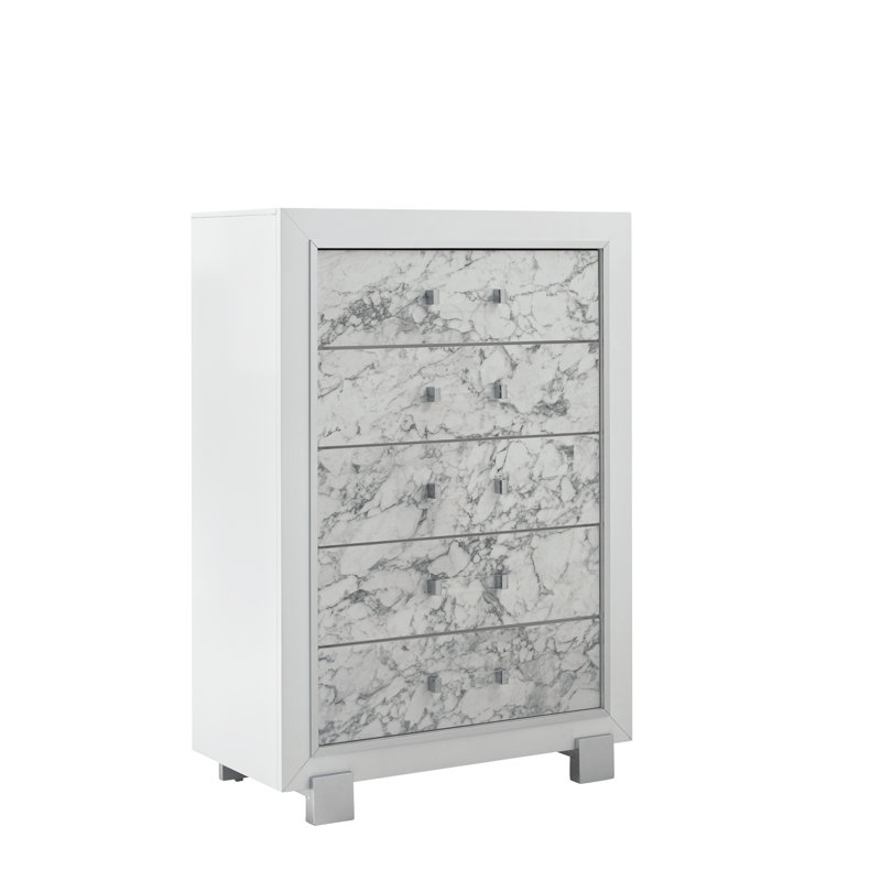 COFFRE BLANC SKYE MARBLE
