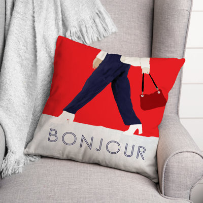Coussin Bonjour