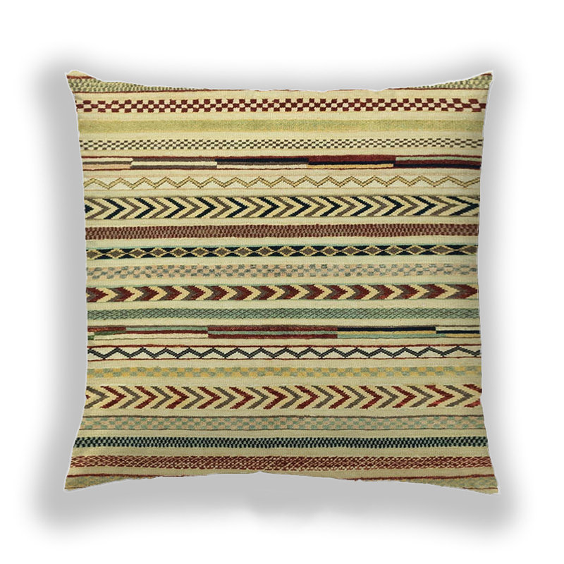 Abstract Reversible Throw Pillow, Microsuede