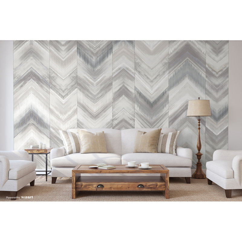 Murale Modern, L 117,96 po x l 175 po, Gris