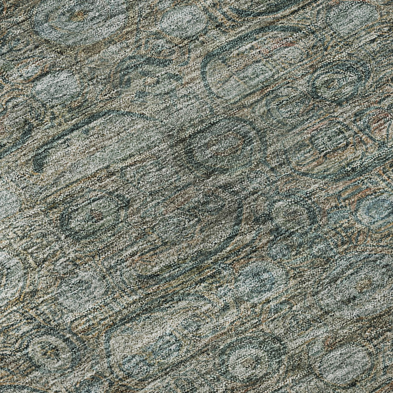 Premium Machine Washable Lubbers AMF1762 Border Rug, Rectangle 8' x 10'
