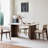 Solid Wood Base Dining Table-340828919