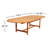 Anautica 12 - Person Teak Wood Patio Dining Set with Oval Table