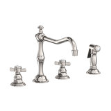 Fairfield Double Handle Kitchen Faucet with Side Spray