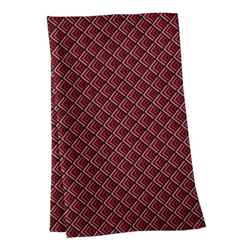 Mcguinness Tea Towel Kitchen Towel, Cotton Twill, Red