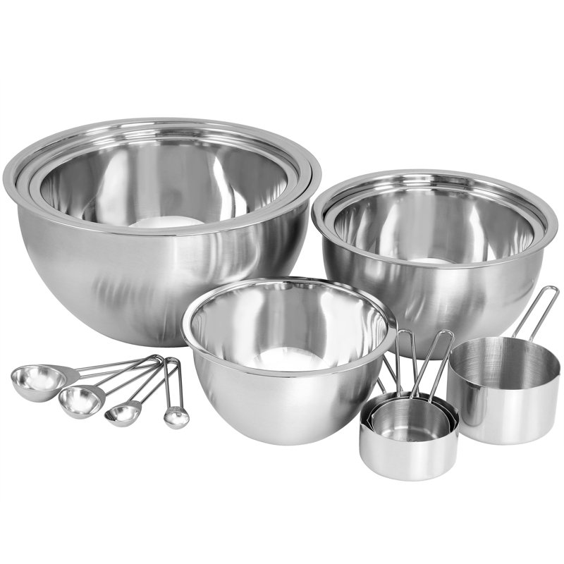 Stainless Steel 14 Piece Mixing Bowl Set
