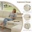 Canapé modulaire en forme de L avec siège repose-pieds et canapé profond modulaire en tissu Sherpa-1702206616