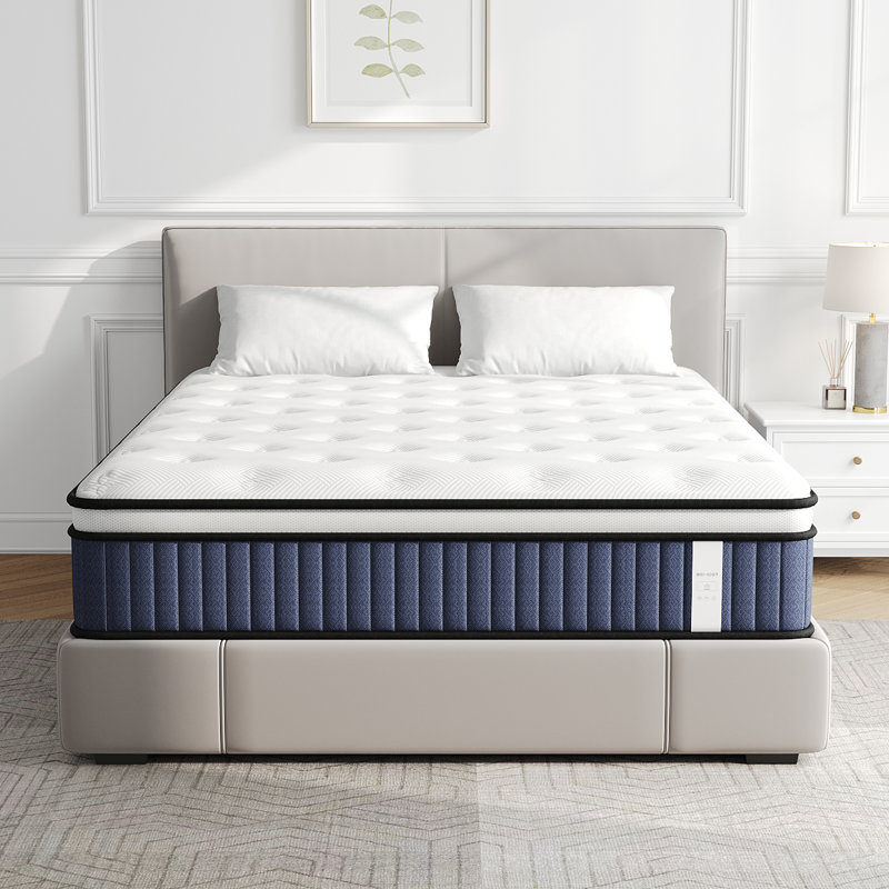 12" Medium Memory Foam Hybrid Mattresses with Certipur-US Certified Pocket Spring, Pressure Relief, and Motion Isolation, 12"