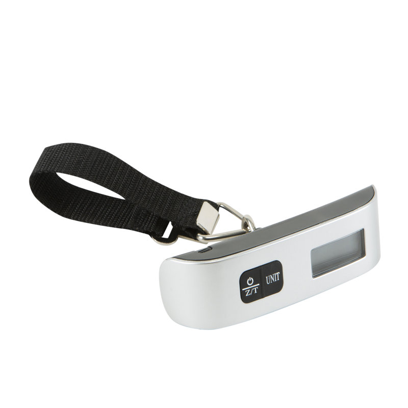 Compact Black Digital Hanging Luggage Scale with LED Display