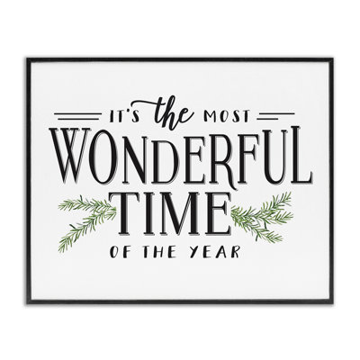 «Most Wonderful Time», art textuel
