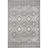 Akihisa Geometric High Low Textured Gray/Ivory Area Rug-1721540344