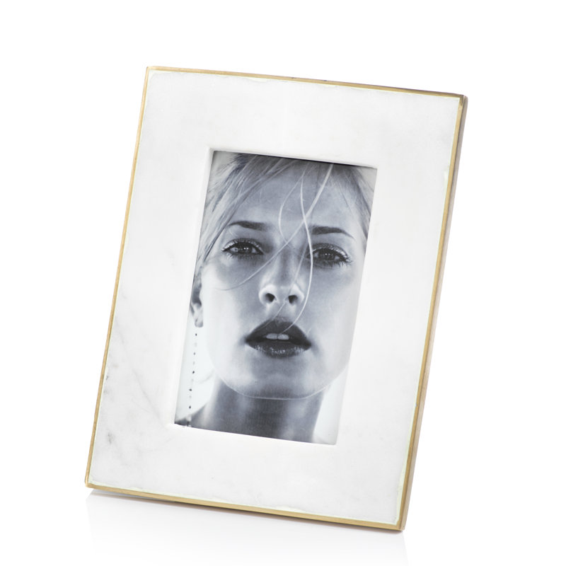 Cadre photo Gibbs matte en blanc, 4 po x 6 po