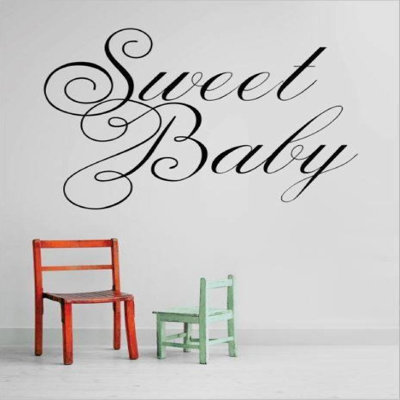 Décalcomanie murale bébé doux