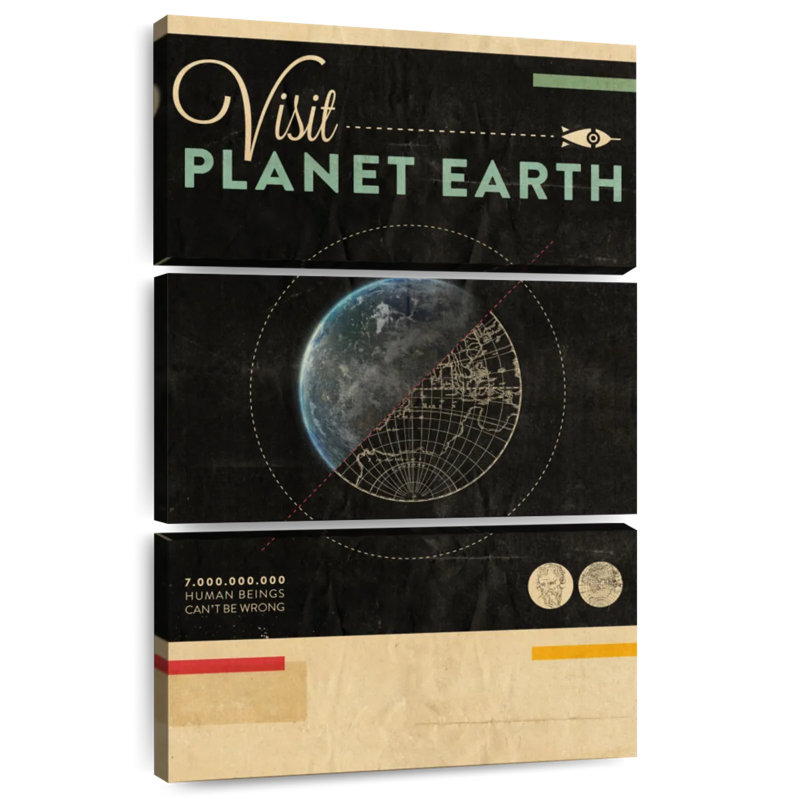 Oberle Visit Planet Earth, 32" H x 20" W