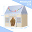  Tente de jeu d'intérieur Wilwolfer pour enfants avec tapis à carreaux douillet et lumières étoilées - décor de guirlande de tissu arc-en-ciel coloré, maisonnette pour tout-petits pour filles et garçons, cadeau d'anniversaire parfait, cadeau de Noël, jouets de décoration de chambre pour enfants (bleu)-122529360