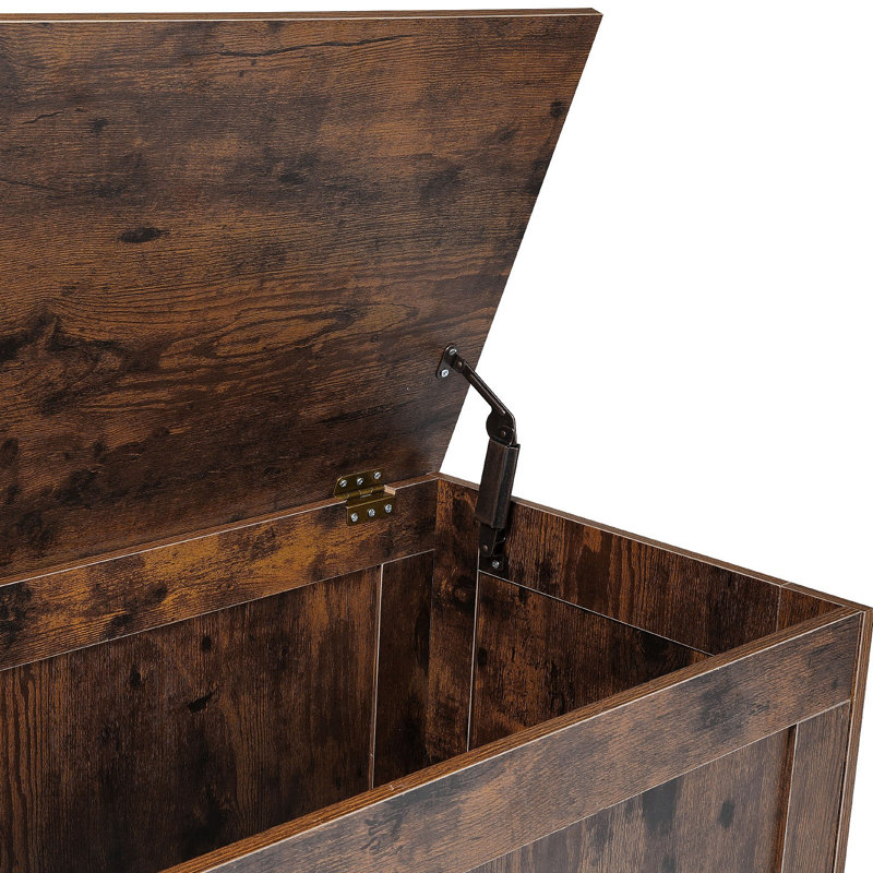 Banc de rangement pour enfants, coffre à jouets en bois, grande armoire de rangement avec charnière de sécurité, banc de rangement pour tout-petits