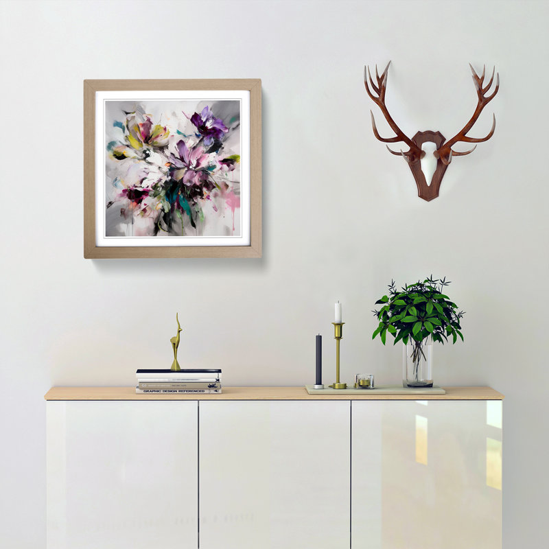 Single Picture Frame Print on Wood, Oak