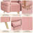 Boarisch 46.5" Upholstered Sofa Loveseat, Pink-174794682