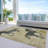 Machine Washable Indoor/Outdoor Cinead ACN1717 Gold Rug-104848057