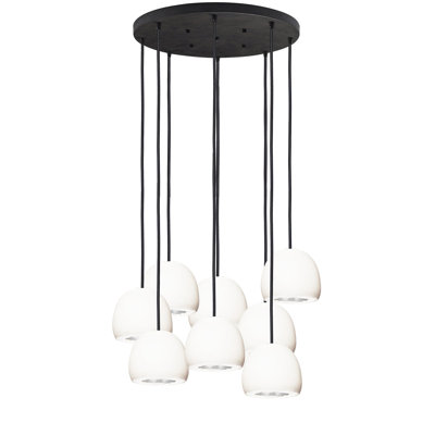 Lustre en forme de dôme à 8 lumières