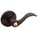 Wave Keyed (Entry) Door Lever with Rosette