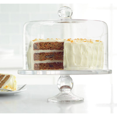 Simplicity Cake Stand with Straight Sided Dome