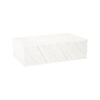 Shear Coffee Table, Rectangle, White Stone