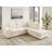 94.88" W Polyester Pull-Out Sectional with Storage Ottoman-90150835