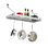 Handcrafted Gourmet Deep Stainless Steel Wall Mounted Pot Rack