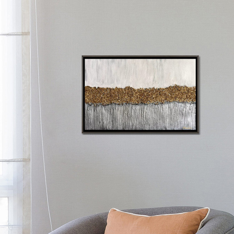 « golden formation » par nikki chauhan, reproduction d’art, H 18 po x l 26 po x P 1,5 po, Toile tendue