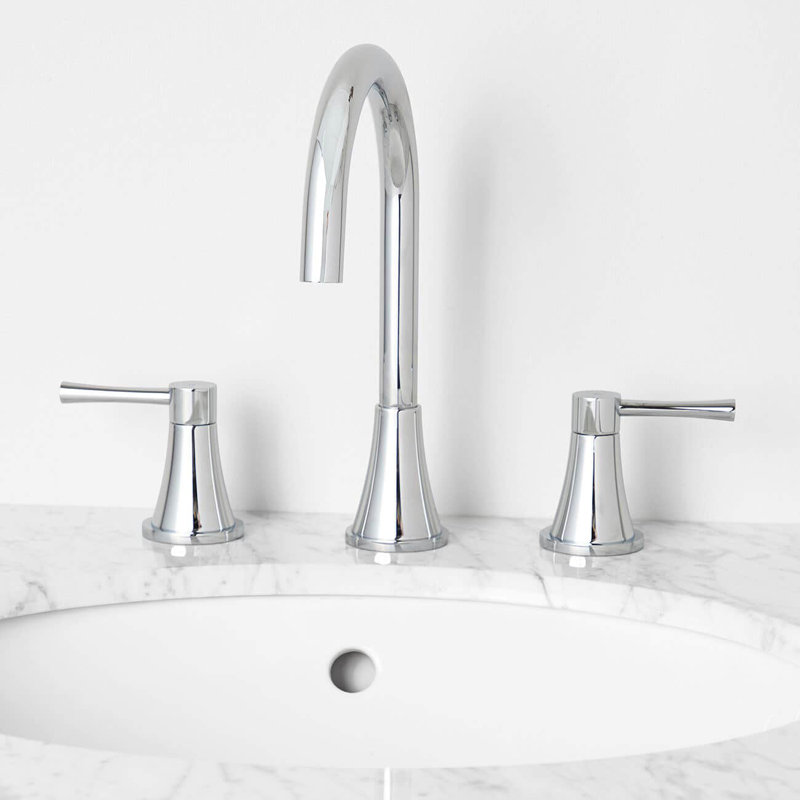 Widespread 2-handle Bathroom Faucet, Chrome