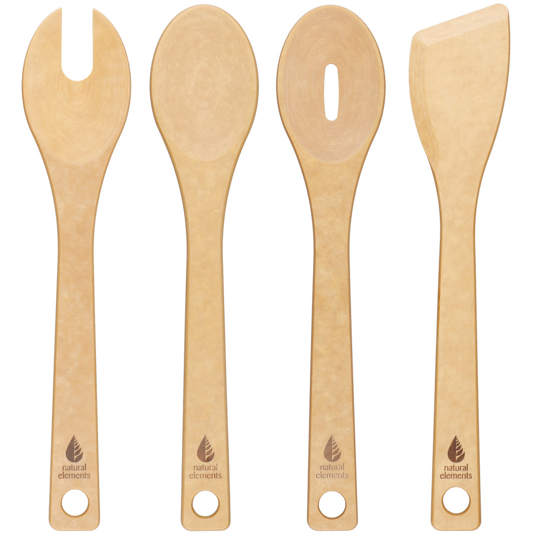 Natural Elements 4-Piece Wood Fibre Utensil Set