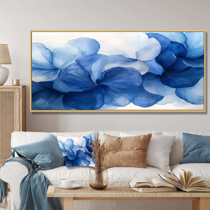Uppingham - Zinnias Canvas Art, 28" H x 60" W, Wrapped Canvas, Does Not Apply