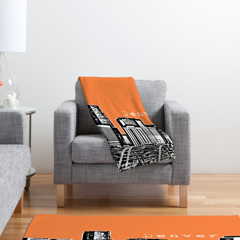 Couverture Bird Ave Denver, Grand, Orange