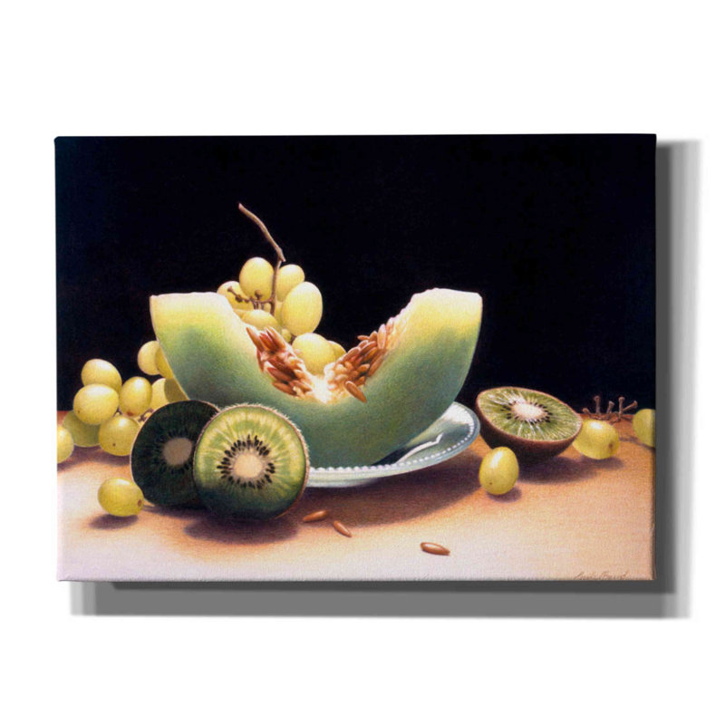 Jenniferanne Shades Of Green par Cecile Baird, H 40 po x l 54 po x P 1,5 po