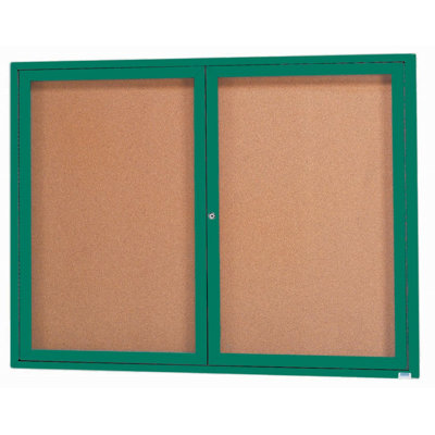 Enclosed Wall Mounted Bulletin Board LED Illuminated