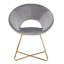 Fauteuil d'appoint contemporain en velours avec dossier ouvert Crivello-1724732257