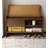 Scandinavian Solid Wood Multi-Layer Shoe Storage Bench With Cushion And Drawers