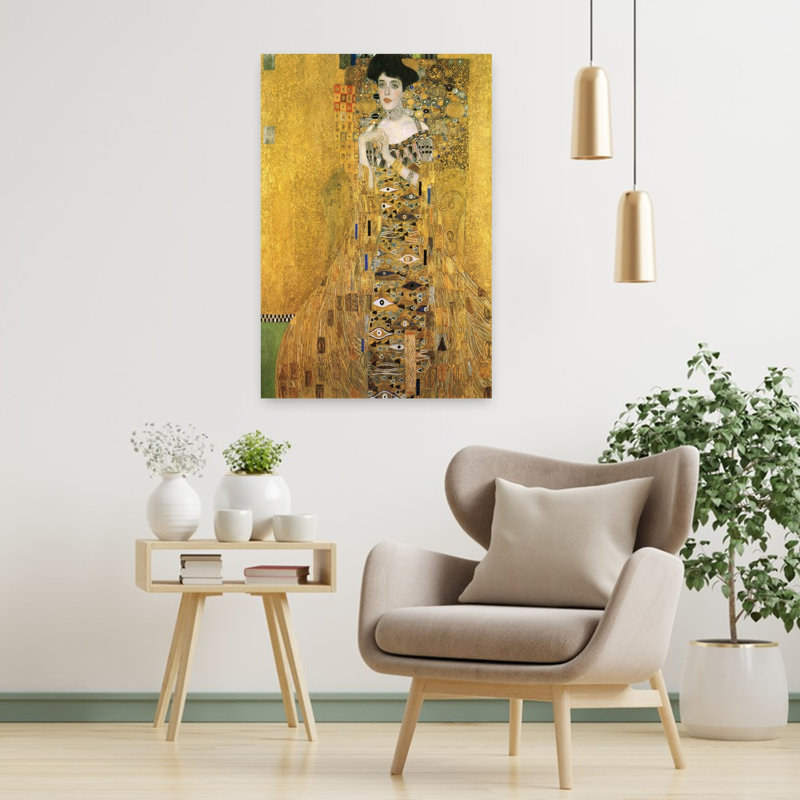 «Portrait of Adele Bloch-Bauer I», impression d'art mural classique et moderne, H 36 po x l 24 po