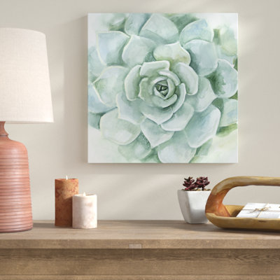 «Verdant Succulent I», peinture sur toile