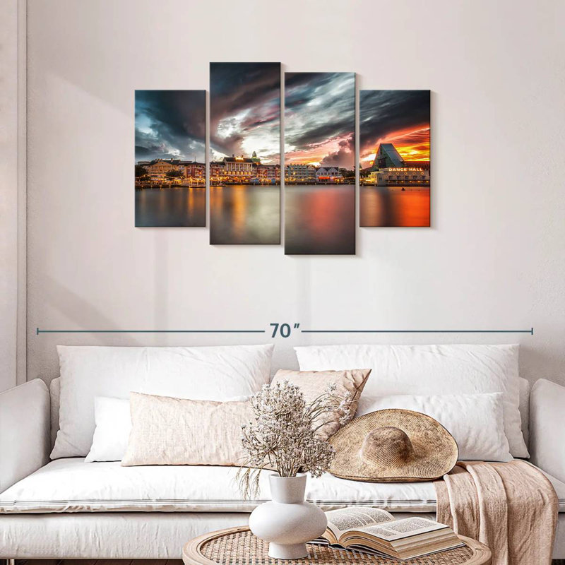 Nicci Sunset At Boardwalk, 27" H x 43" W