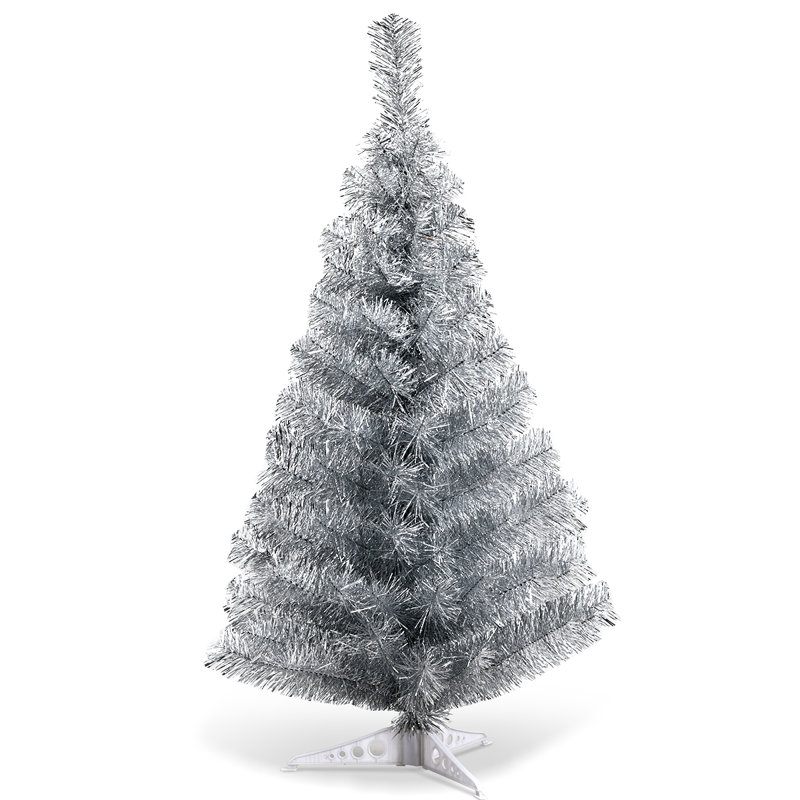 Arbre de noël artificiel argenté 3 pi