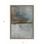 Mercredis, argent, cadre flottant, art mural