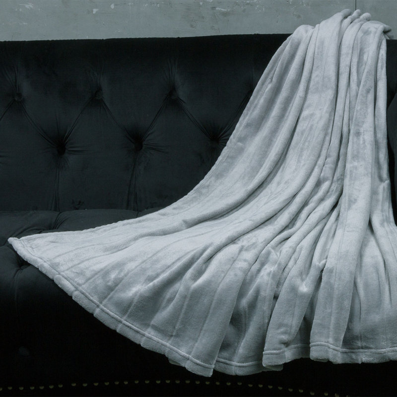 Throw Blanket, 50" W x 70" L, Gray