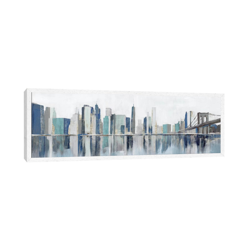 Empire Dreams by Isabelle Z - Panoramic Painting on Canvas, White Framed, 152.4 cm H x 50.8 cm W